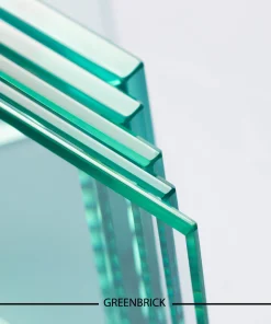 Double-glazed tempered laminated glass.