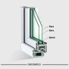 Super clear double-glazed non-tempered glass.