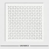 Bana crescent-punched gypsum tile.
