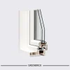 Double-glazed glass.