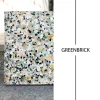 Autumn-pattern washed concrete pavers